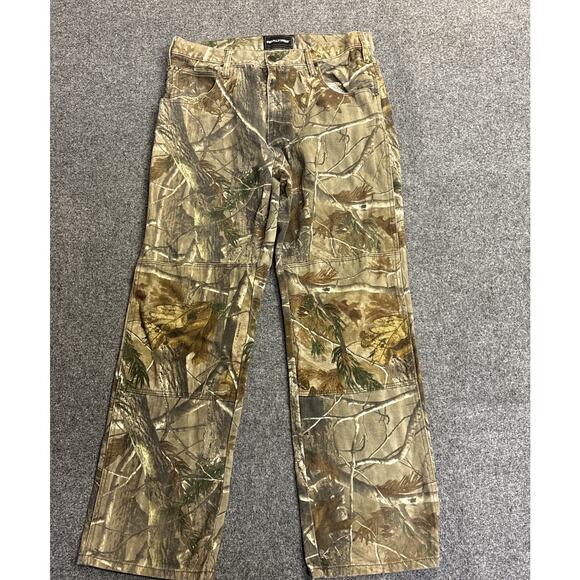 Realtree Camo Men's 34x342Double Knee Cotton Camouflage Pants Outdoor Hunting - Picture 1 of 7